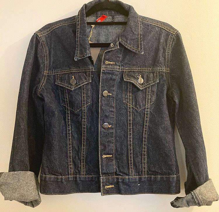 Pre-loved 'Divided' Dark Denim Jacket Small