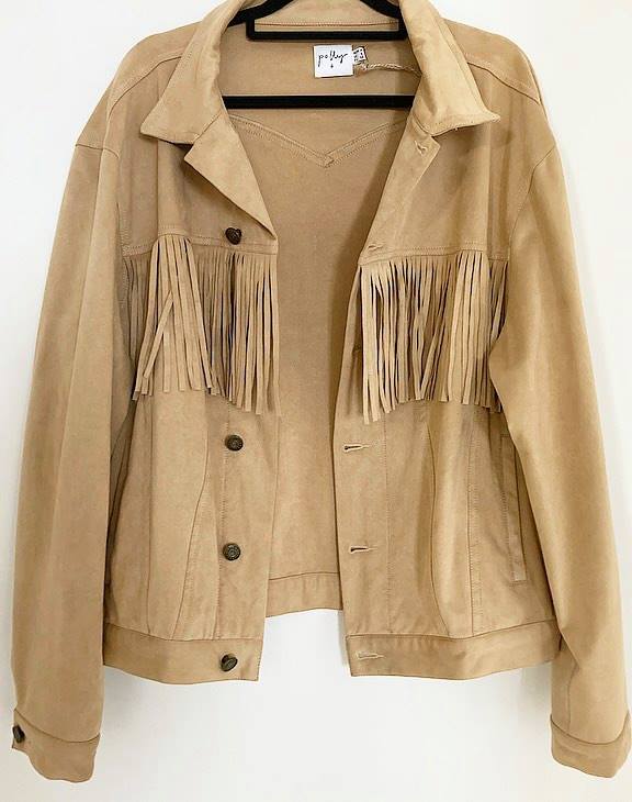 Pre-loved Faux Suede Jacket Size 12/14