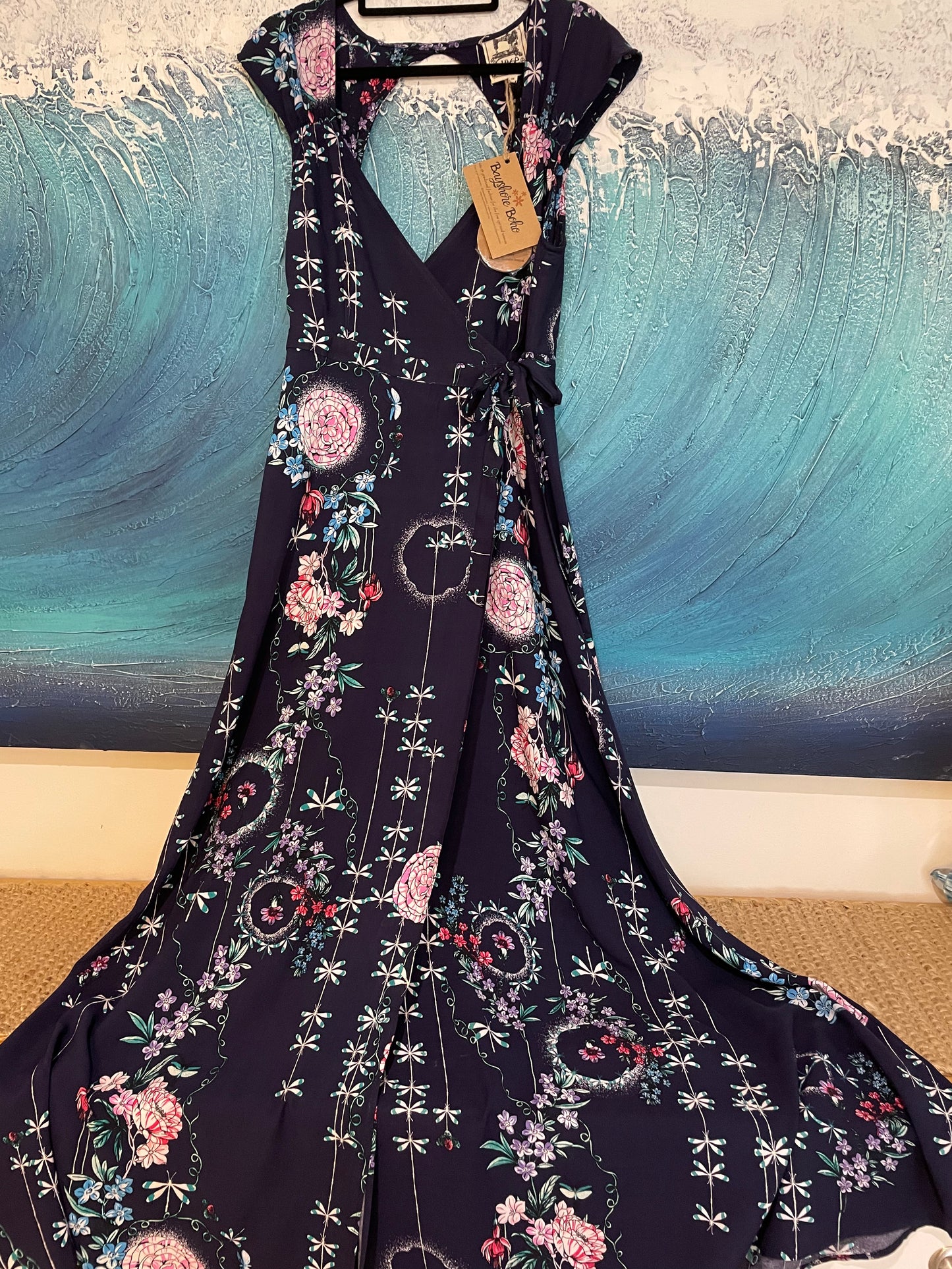Jaase Wrap Style Maxi Dress Medium
