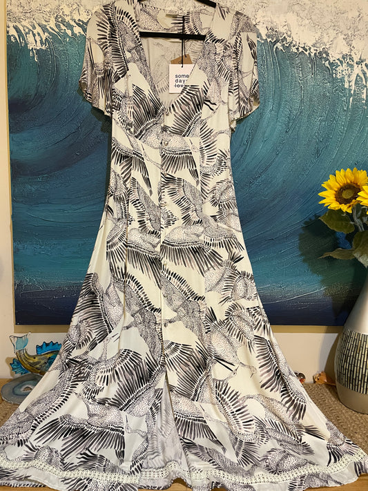 Some Days Lovin ‘Free as a bird’ Midi Dress | Size XS