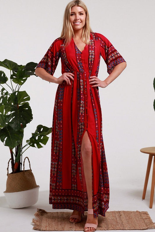 Dreamcatcher 'Ruby' Maxi Dress XL
