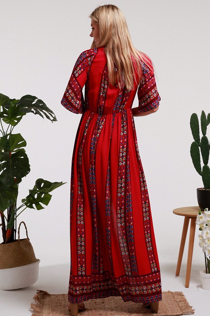 Dreamcatcher 'Ruby' Maxi Dress XL