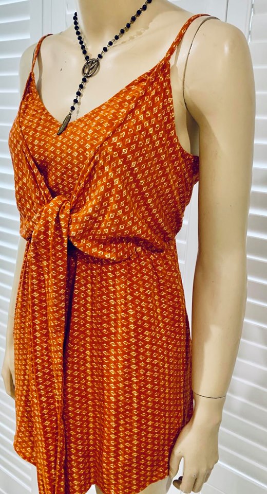 'Billabong' Tie Front Playsuit Size 12