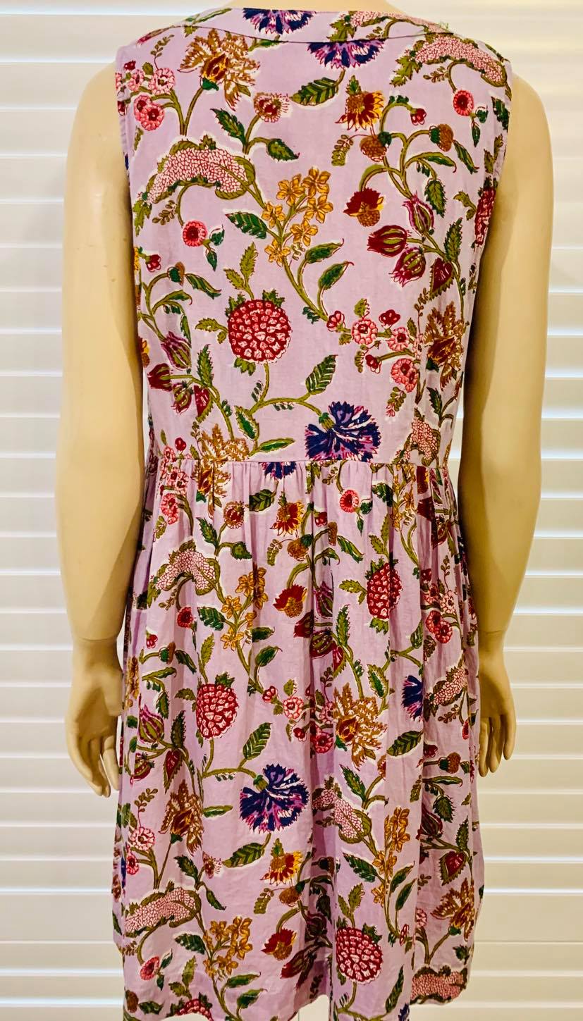 Pre-loved Boom Shankar Botanical Print Mini Dress Size 12