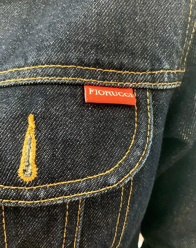 Pre-loved 'Fiorucci' Dark Denim Jacket Size 10