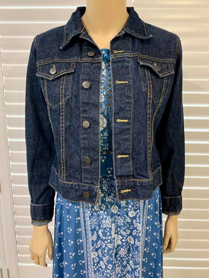 Pre-loved 'Just Jeans' Dark Denim Jacket Small