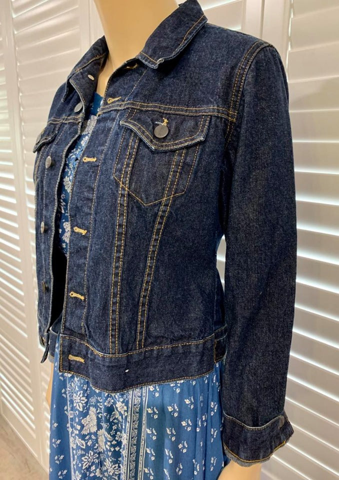 Pre-loved 'Just Jeans' Dark Denim Jacket Small