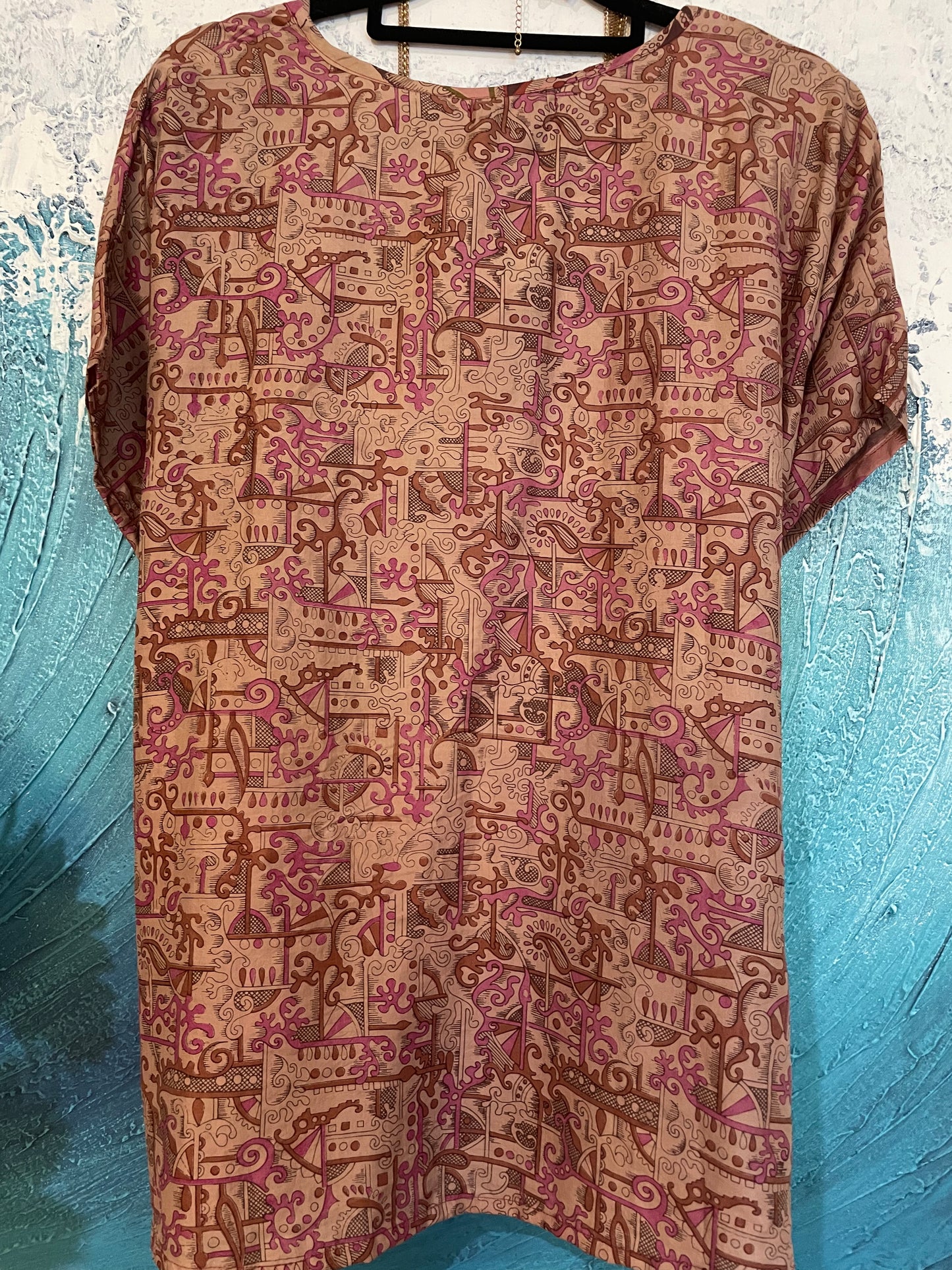 Ishka 100% Silk Boho Top
