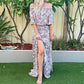 Jaase Off Shoulder Floral Maxi Dress Medium
