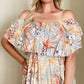 Jaase Off Shoulder Tropical Maxi Dress XS