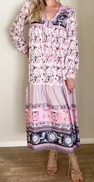 “Love Spell' Maxi Dress | S, M, L, XL $35 to clear.
