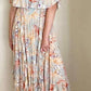 Jaase Off Shoulder Tropical Maxi Dress XS