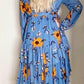 Jaase Hi-Lo Floral Midi Dress Large