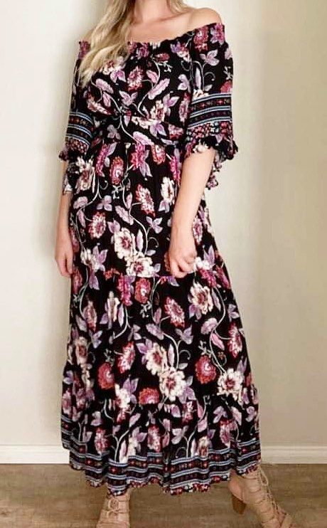 Jaase Off Shoulder Maxi Dress XS