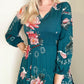 Jaase Long Sleeve Floral Maxi Dress Medium