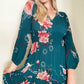 Jaase Long Sleeve Floral Maxi Dress Medium