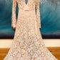 Nude Lace Maxi Dress from Angel Biba Size 8