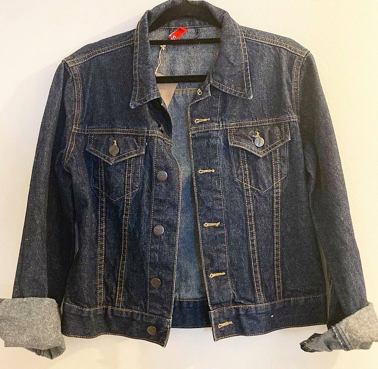Pre-loved 'Divided' Dark Denim Jacket Small