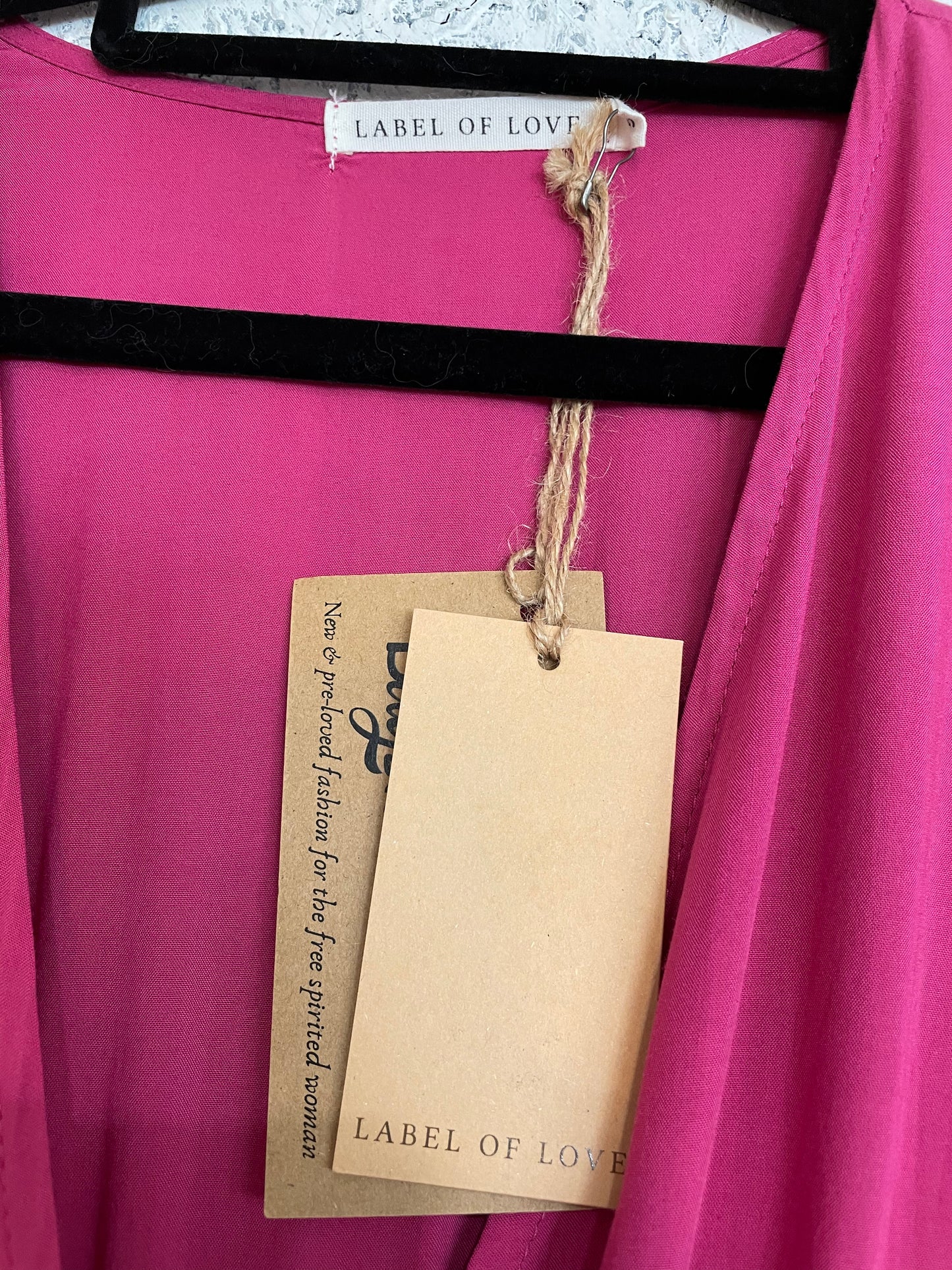 Label of Love Fuschia Midi Dress Medium
