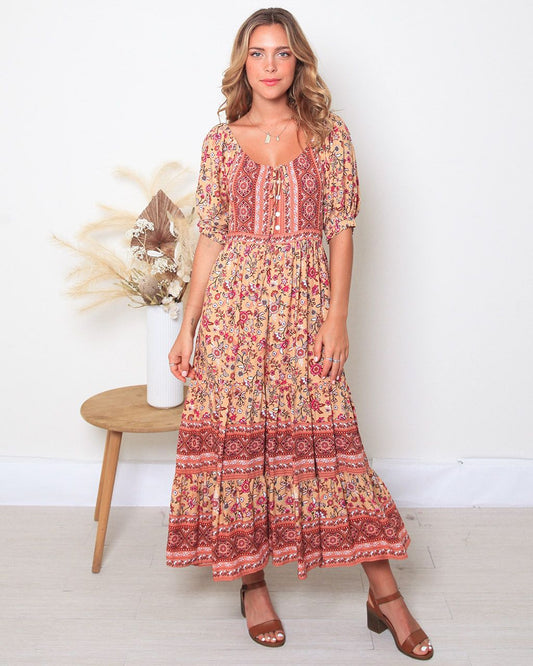 Dreamcatcher 'Sandra' Maxi Dress Small