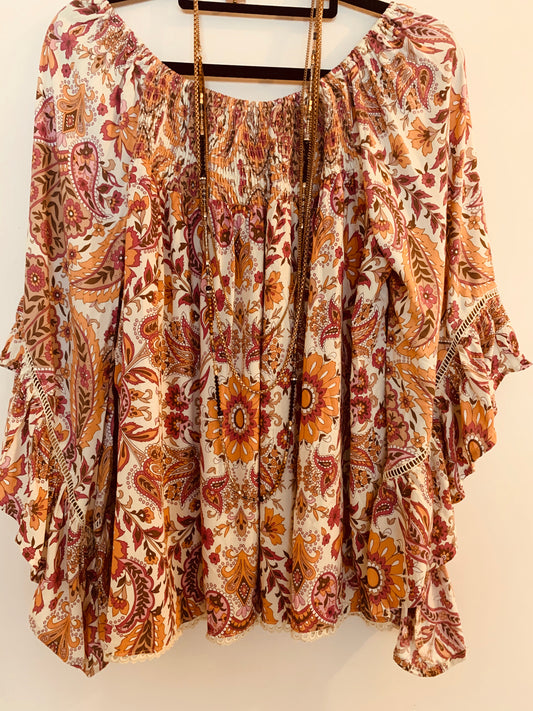 Label of Love ‘Celeste’ top in Nomad Print M/L