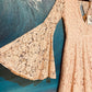 Nude Lace Maxi Dress from Angel Biba Size 8
