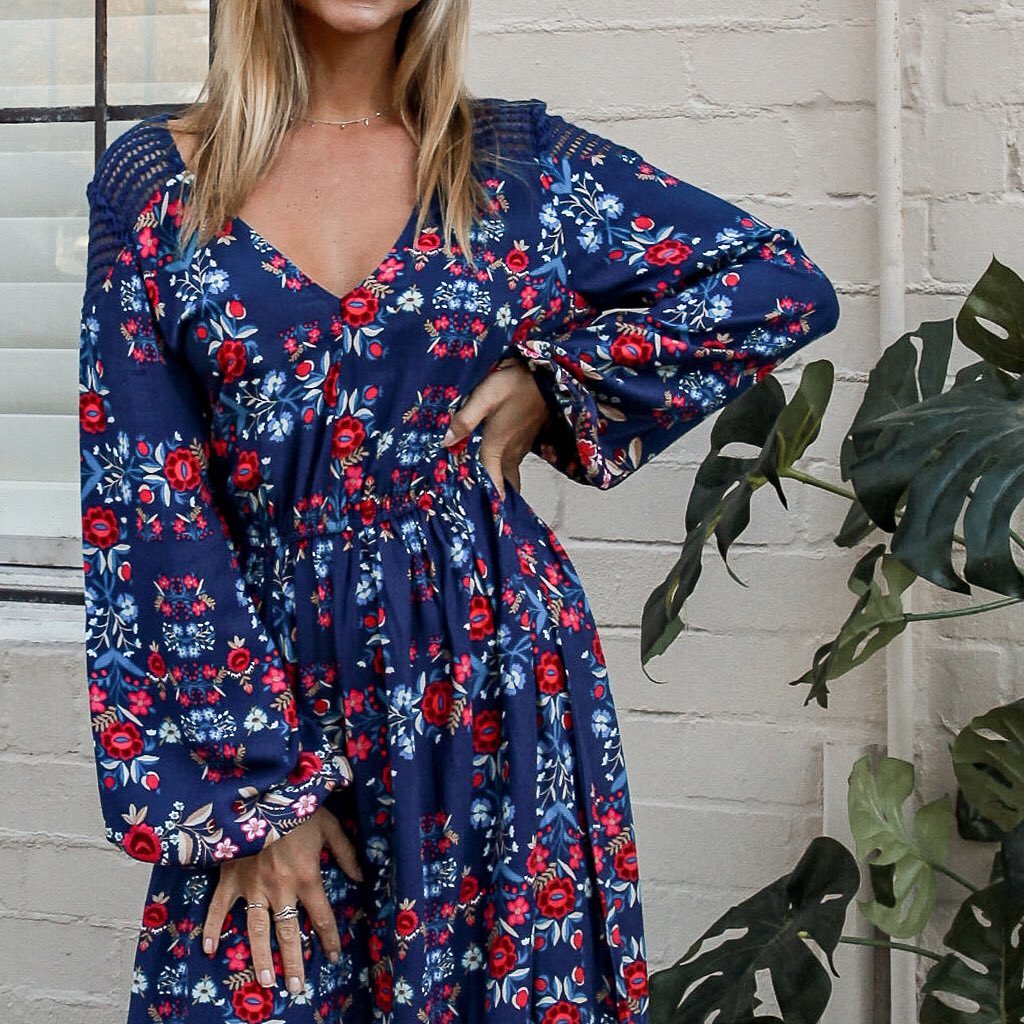 Dreamcatcher 'Lizzie' Maxi Dress Medium