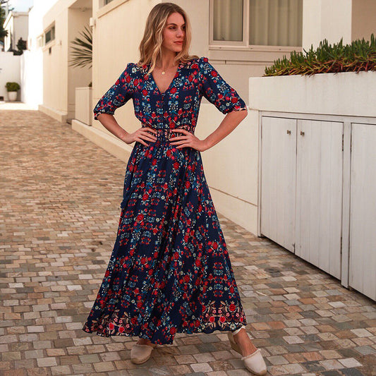 Dreamcatcher 'Lizzie' Maxi Dress Medium