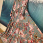 Jaase Floral Midi Dress Large