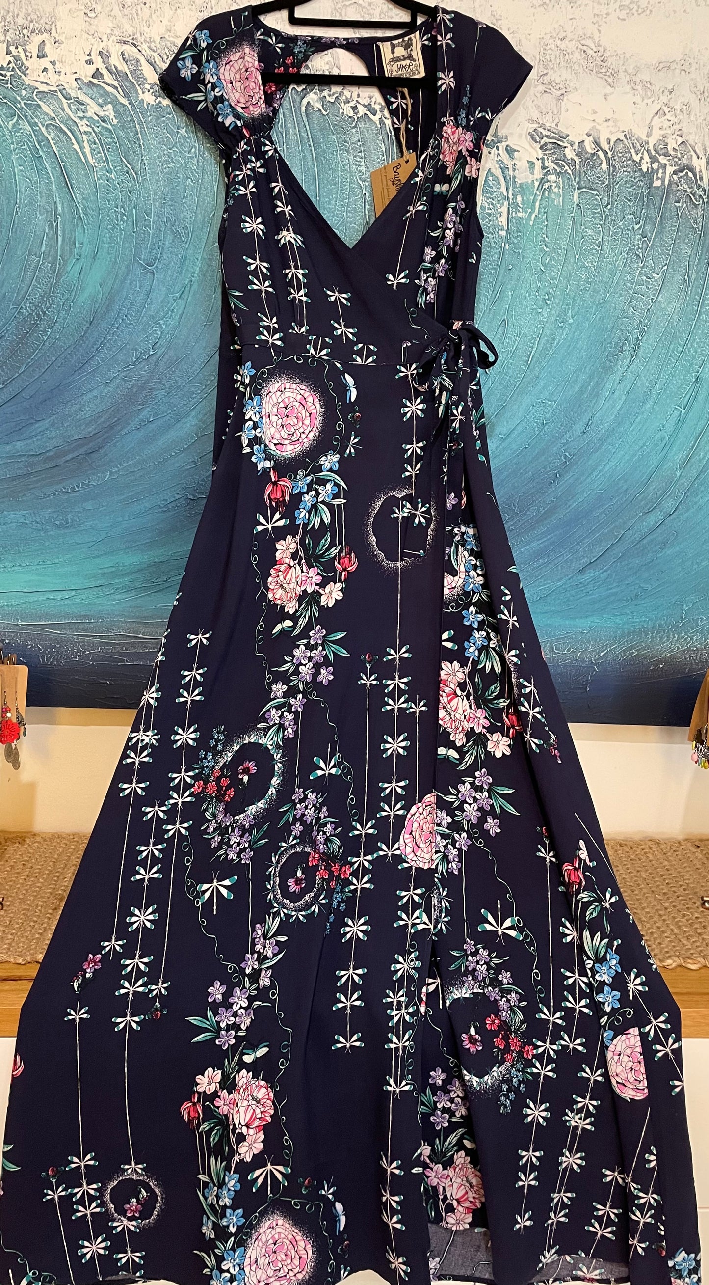 Jaase Wrap Style Maxi Dress Medium