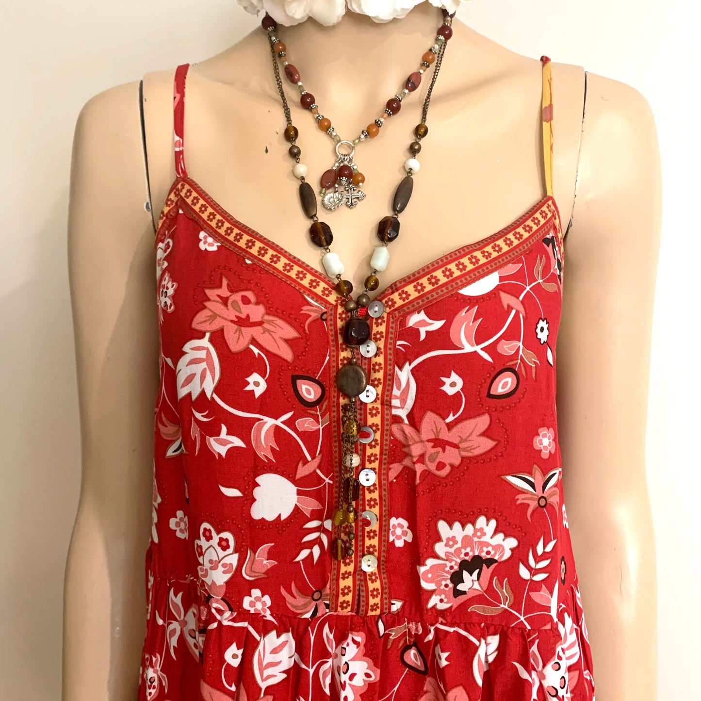 ‘Bohemian Spice' Mini Dress | Size S (8)