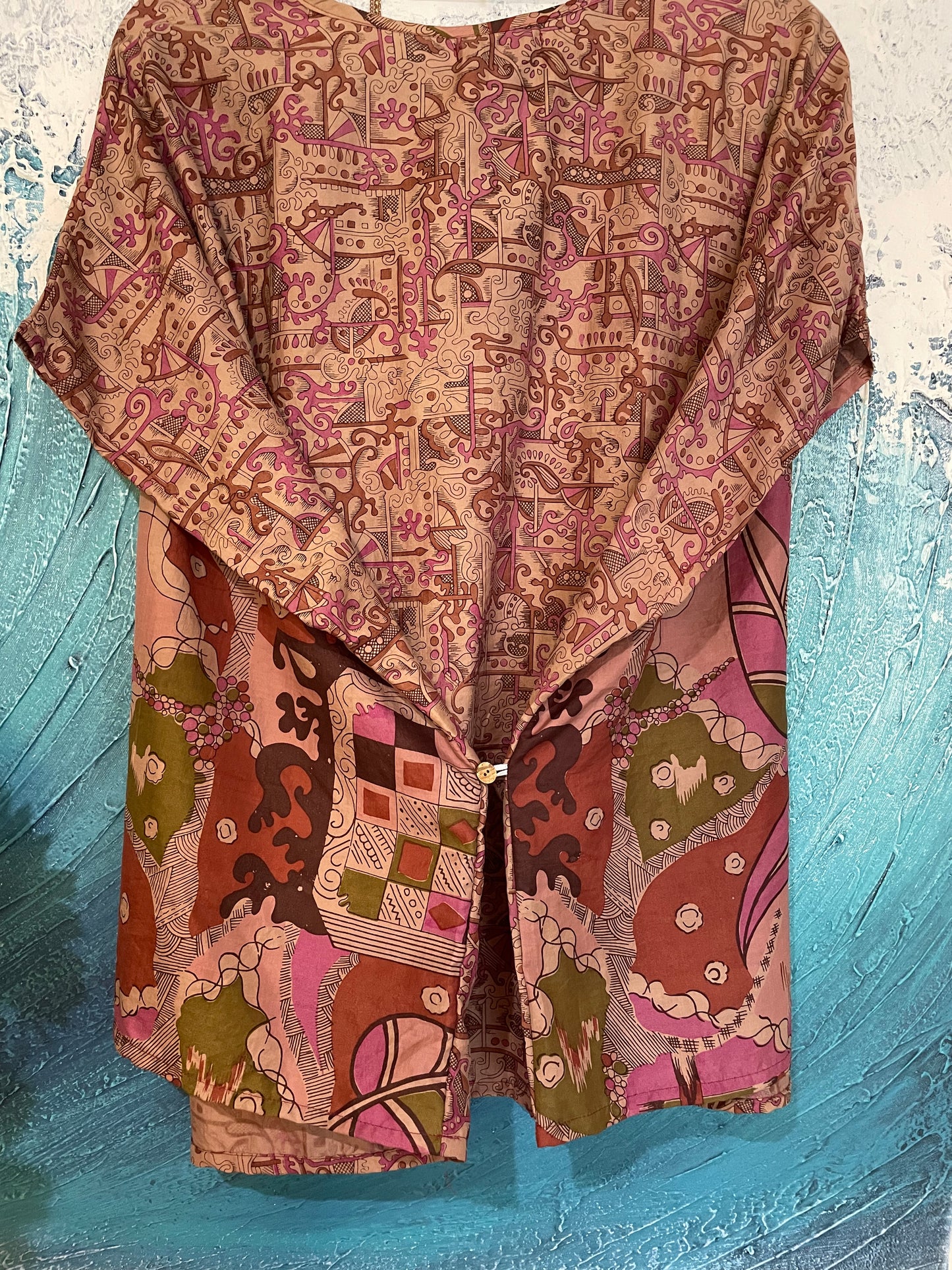 Ishka 100% Silk Boho Top