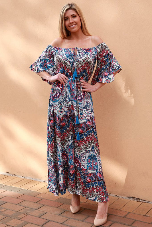 Dreamcatcher 'Paisley' Maxi Dress Small