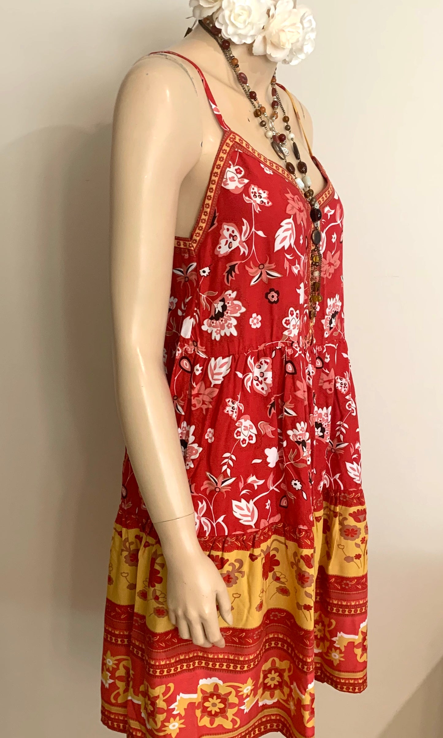 ‘Bohemian Spice' Mini Dress | Size S (8)