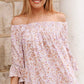 Dreamcatcher ‘Sharon’ Off Shoulder Top Large