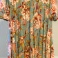 Jaase Floral Midi Dress Large