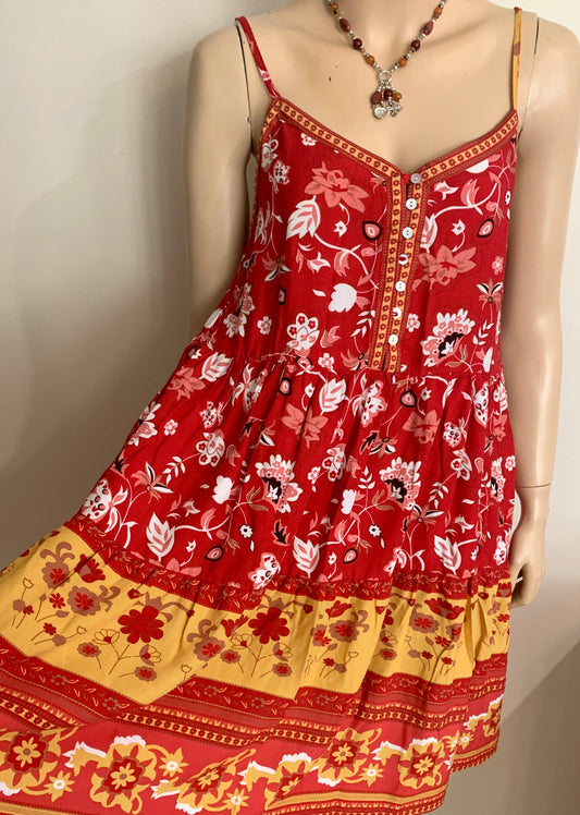 ‘Bohemian Spice' Mini Dress | Size S (8)