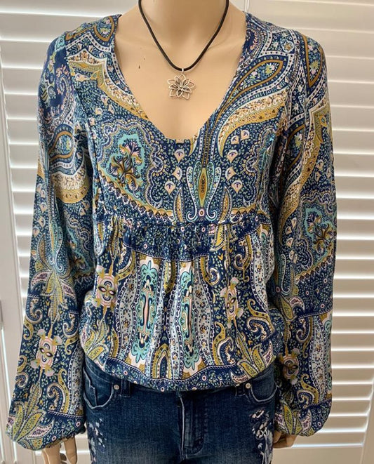 LE SALTY LABEL Paisley Print Top XS
