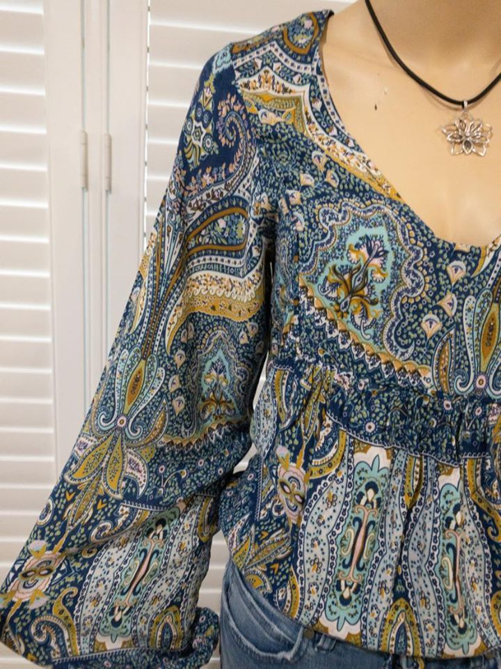 LE SALTY LABEL Paisley Print Top XS