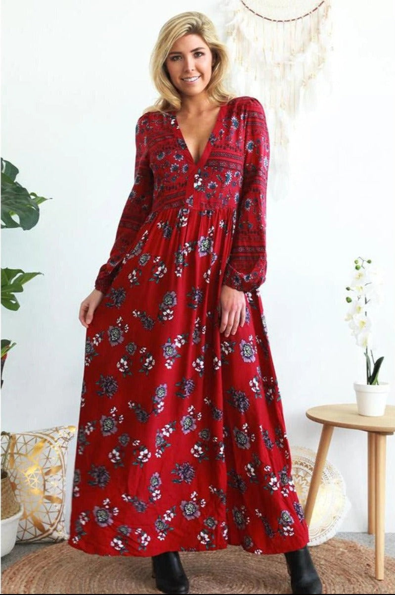 Dreamcatcher ‘Rosie’ Maxi Dress Medium
