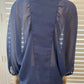 'Calvin Klein Jeans' Sheer Long Sleeve Top XL