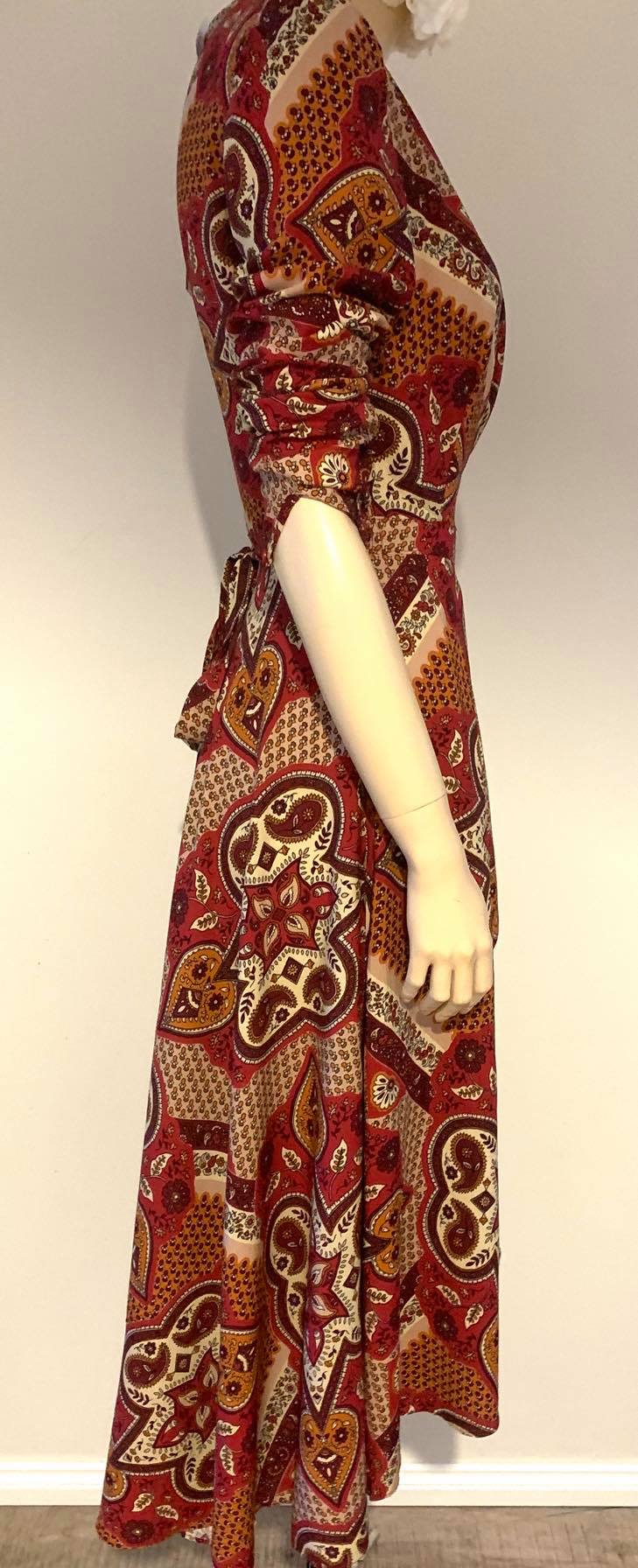 Ebby & I 'Tribal' Hi-Lo Midi Dress Small