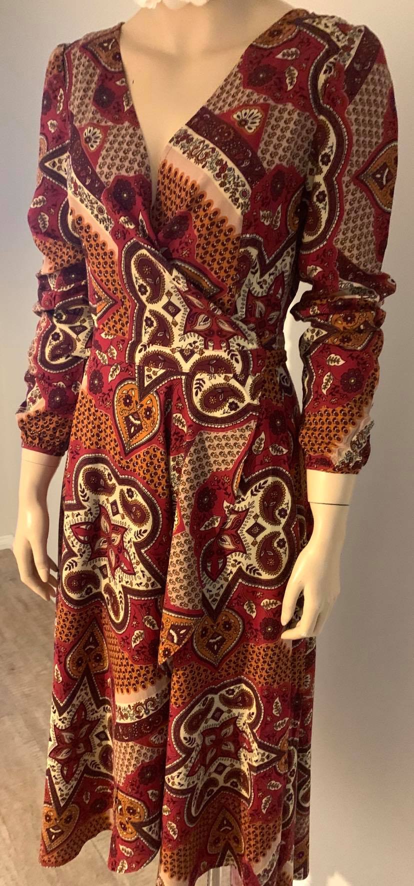 Ebby & I 'Tribal' Hi-Lo Midi Dress Small