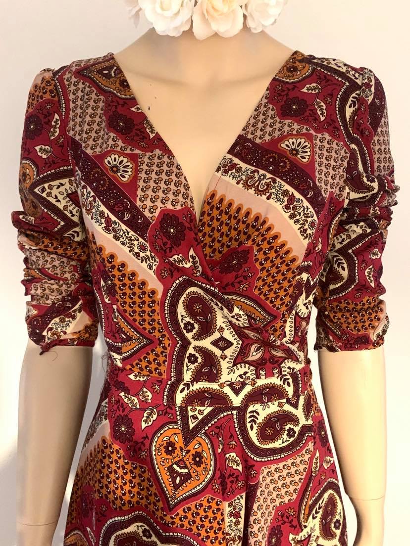Ebby & I 'Tribal' Hi-Lo Midi Dress Small