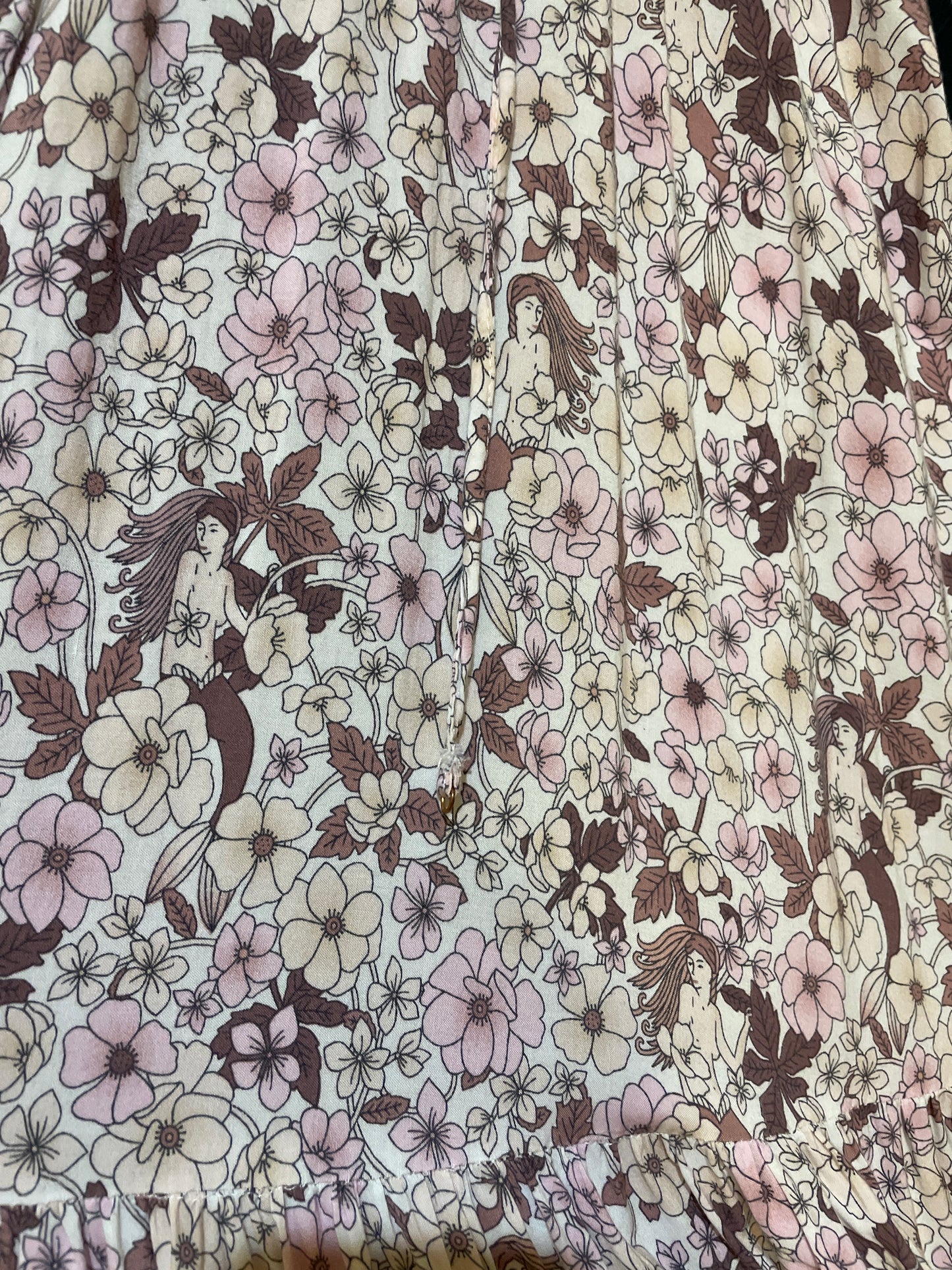 Jaase 'Shorelines' Tie Waist  Midi Dress Medium