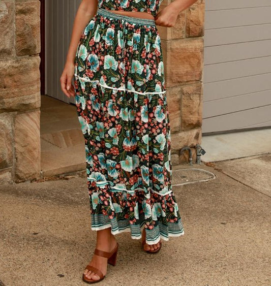Dreamcatcher 'Oakley' Maxi Skirt Large