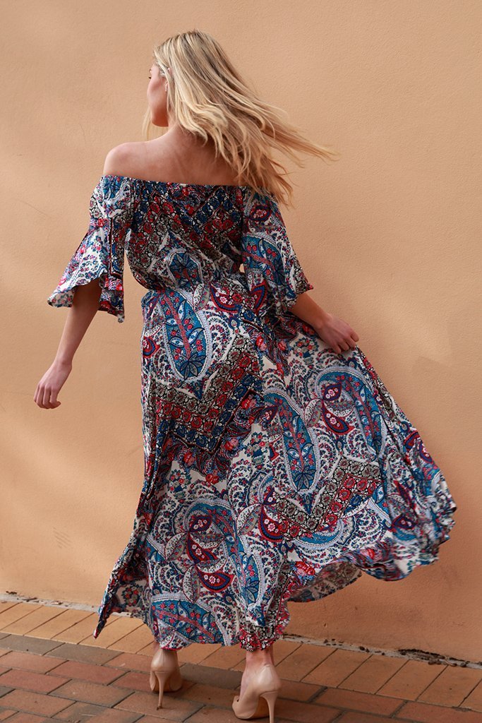 Dreamcatcher 'Paisley' Maxi Dress Small