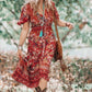 Label of Love Red Floral ‘London’ Maxi Dress